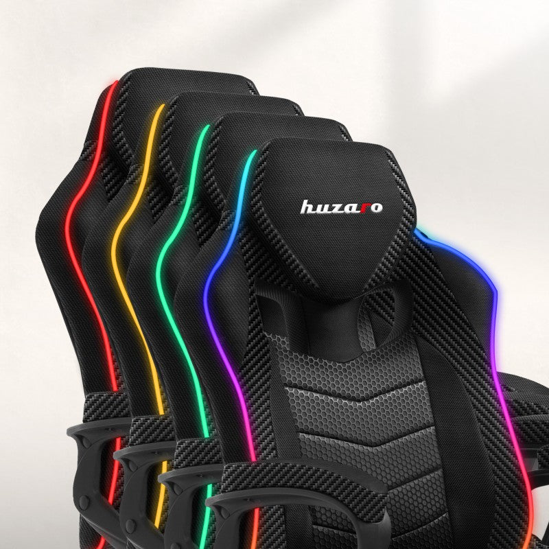 Fotel Gamingowy Huzaro Force 2.5 RGB Carbon Mesh