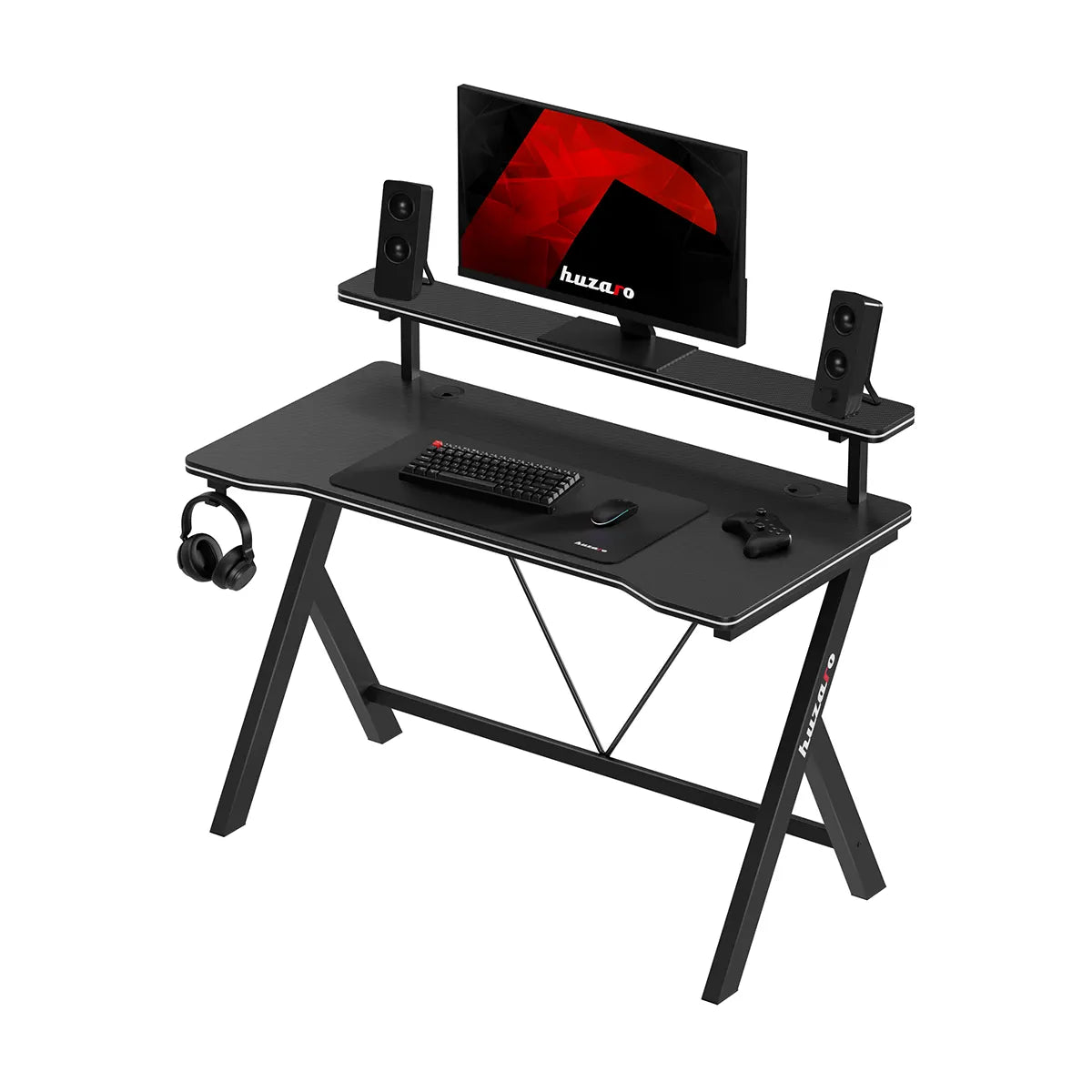 Gaming-Schreibtisch 120 cm Huzaro Hero 1.9 Schwarz