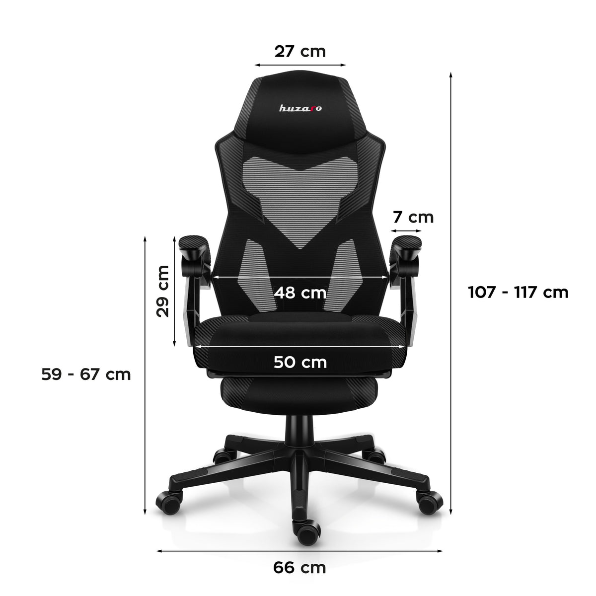 Gaming-Sessel Huzaro Combat 3.1 Carbon