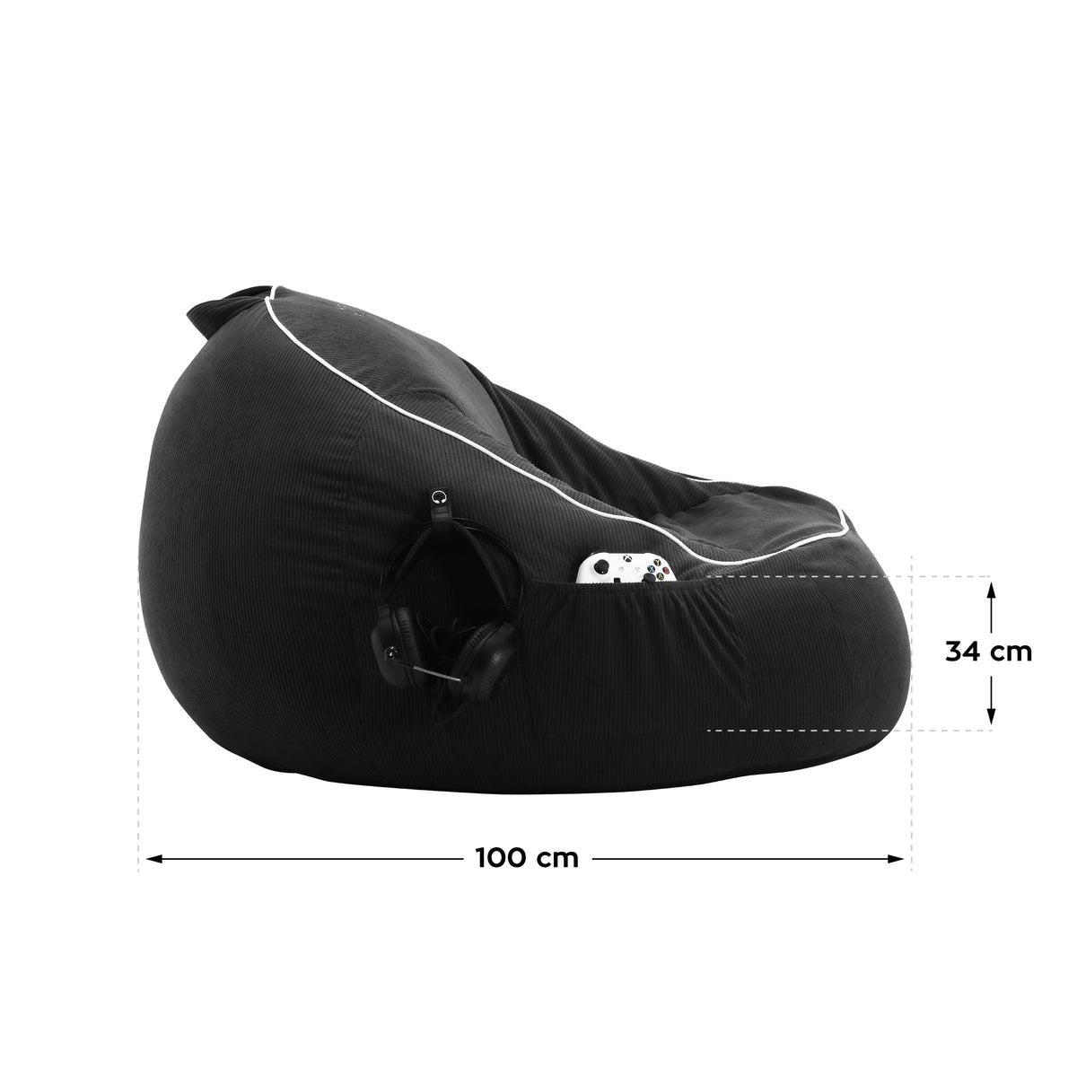 Sitzsack aus Cord Mark Adler Comfy