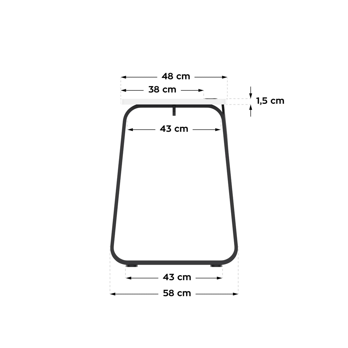Gaming-Schreibtisch Huzaro Hero 1.5 White 120 cm