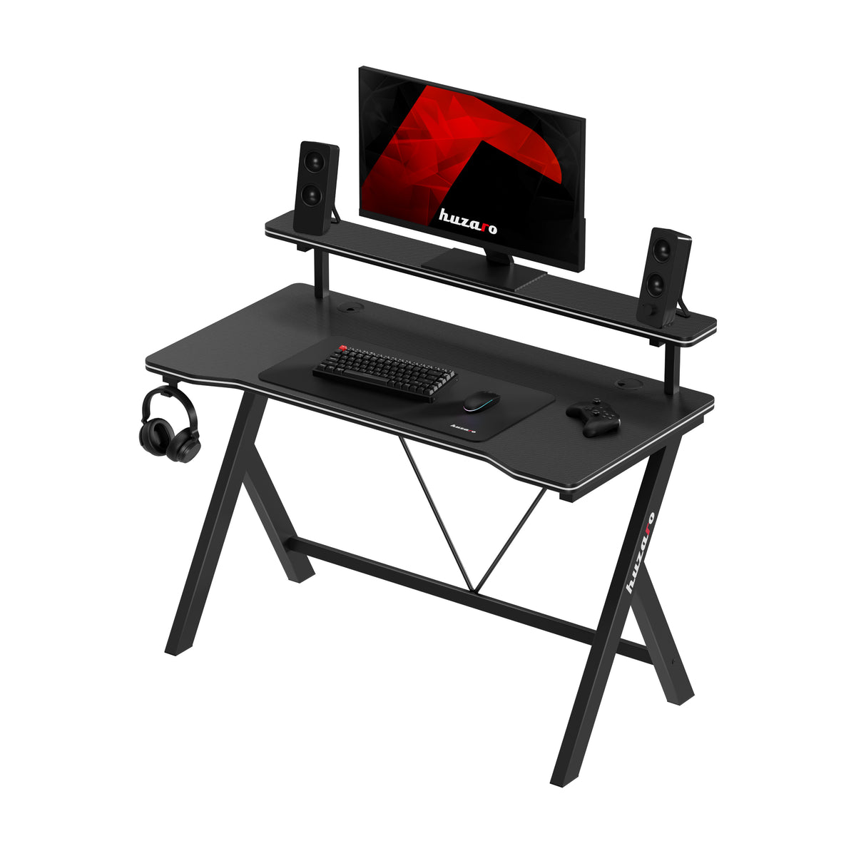 Gaming-Schreibtisch 120 cm Huzaro Hero 1.9 Schwarz