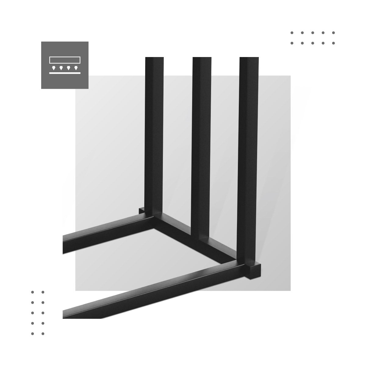 Stabile Basis, leichtes Design