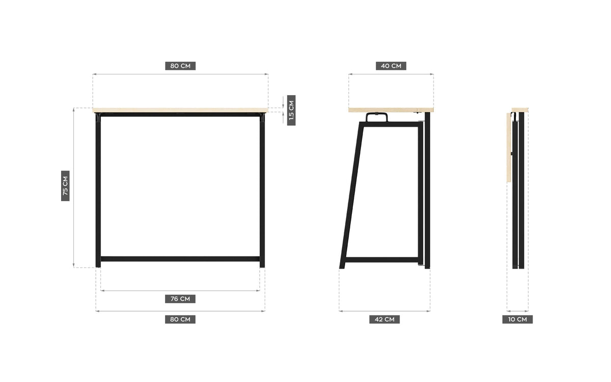 Klappschreibtisch Mark Adler Leader 1.5 Craft 80 cm