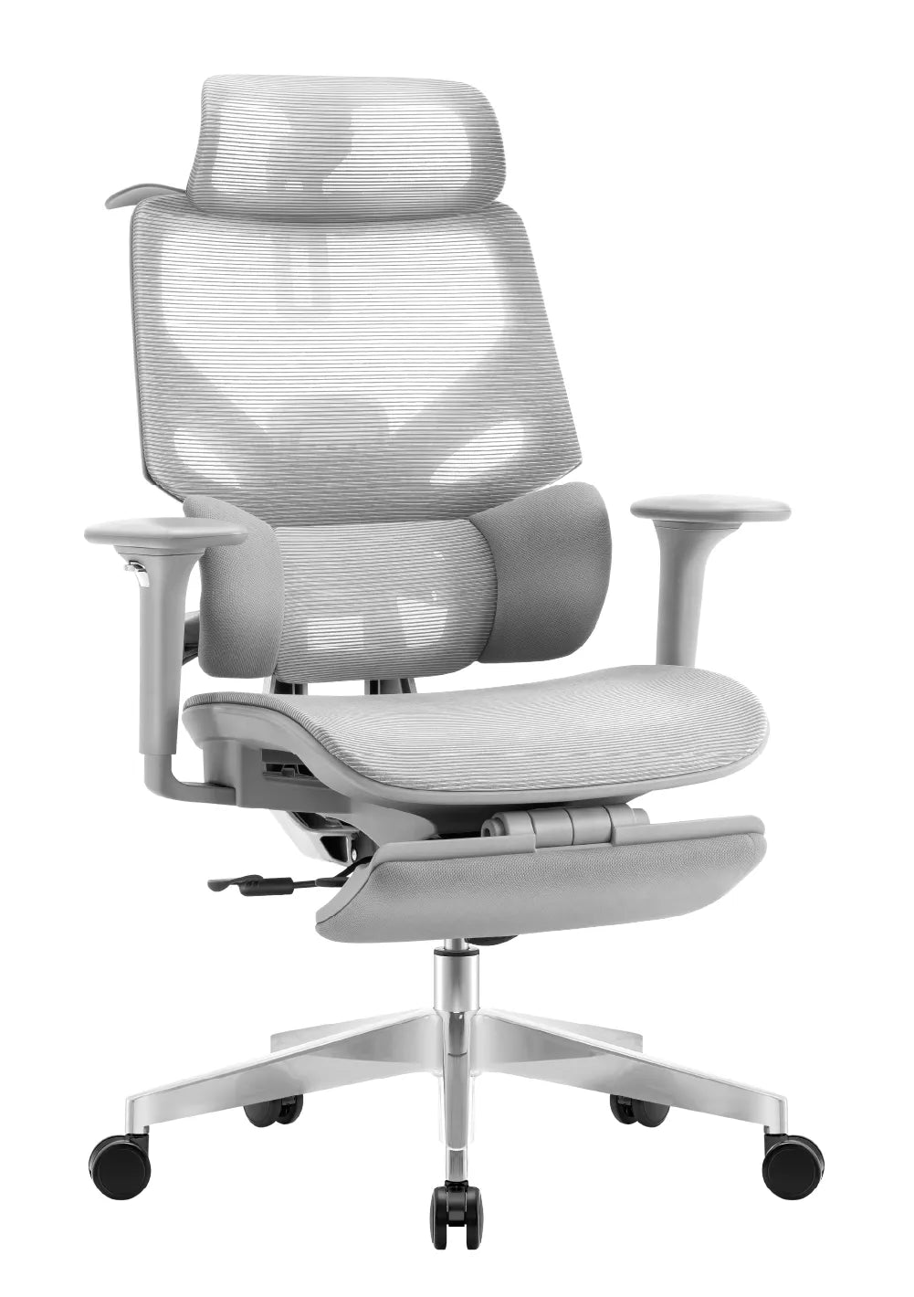 Ergonomischer Bürostuhl mit Fußstütze Mark Adler Expert 8.7 Grey Mesh