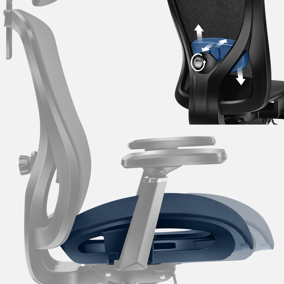 Bürostuhl Mark Adler Expert 5.3 Schwarz Mesh