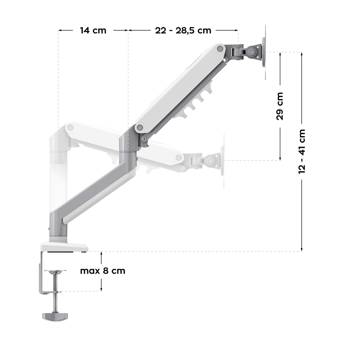 Halterung für zwei Monitore Mark Adler Flow 4.0