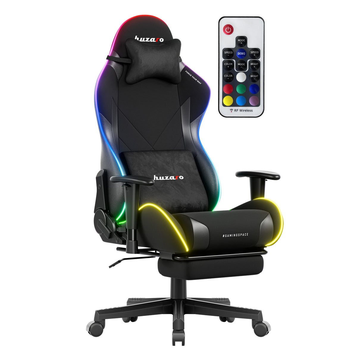 LED-Gamingstuhl Huzaro Force 5.7 Black RGB