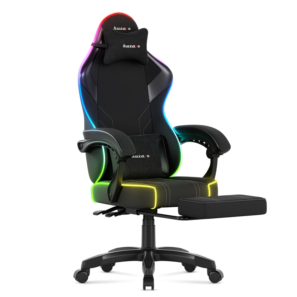 Huzaro Force 3.7 RGB Black Gaming-Stuhl