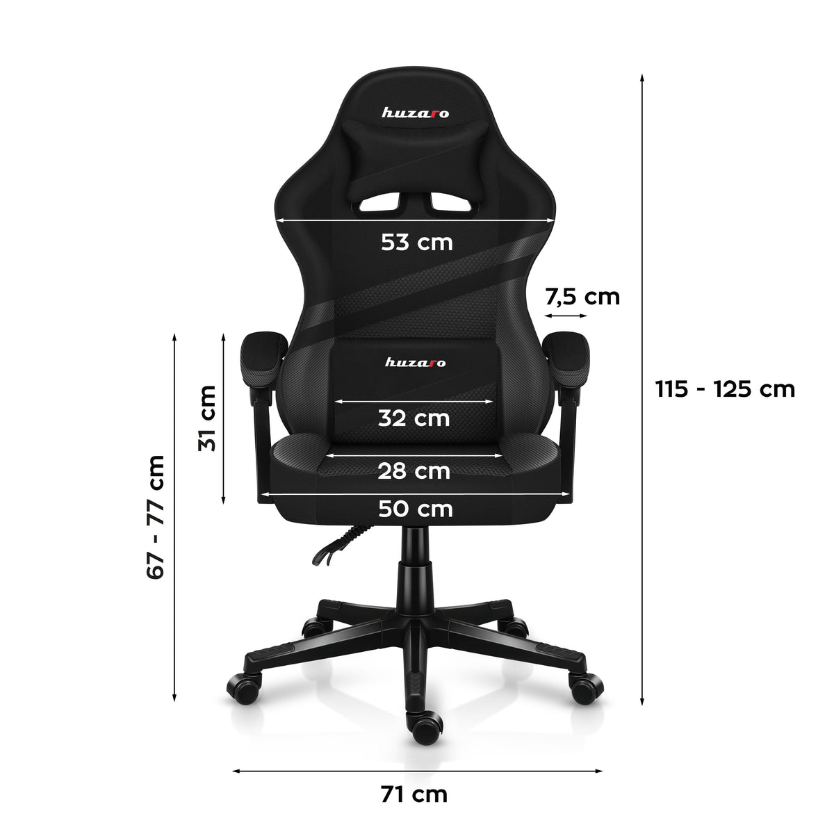 Gaming-Sessel HUZARO FORCE 4.4 Carbon