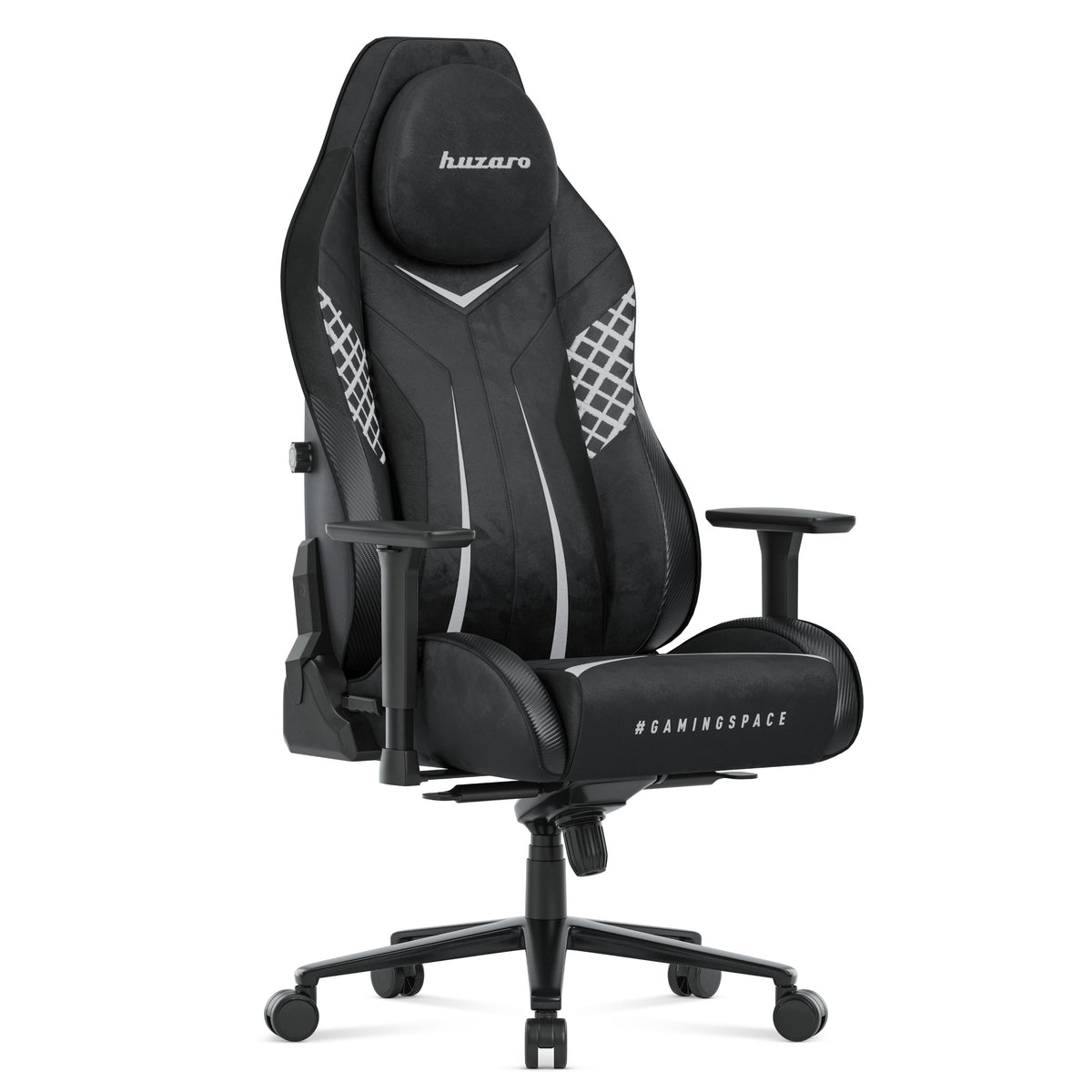 Gaming-Stuhl aus Wildleder Huzaro Force 8.3 Carbon Black
