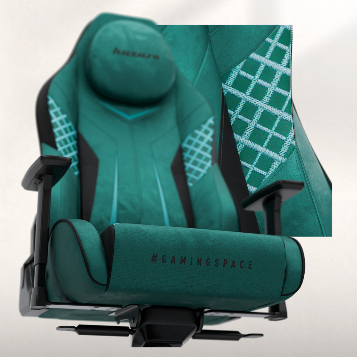 Gaming-Stuhl aus Wildleder Huzaro Force 8.3 Green