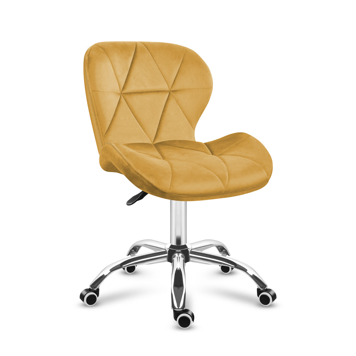 Drehbarer Chefsessel aus Samt Mark Adler Future 3.0 Gelb