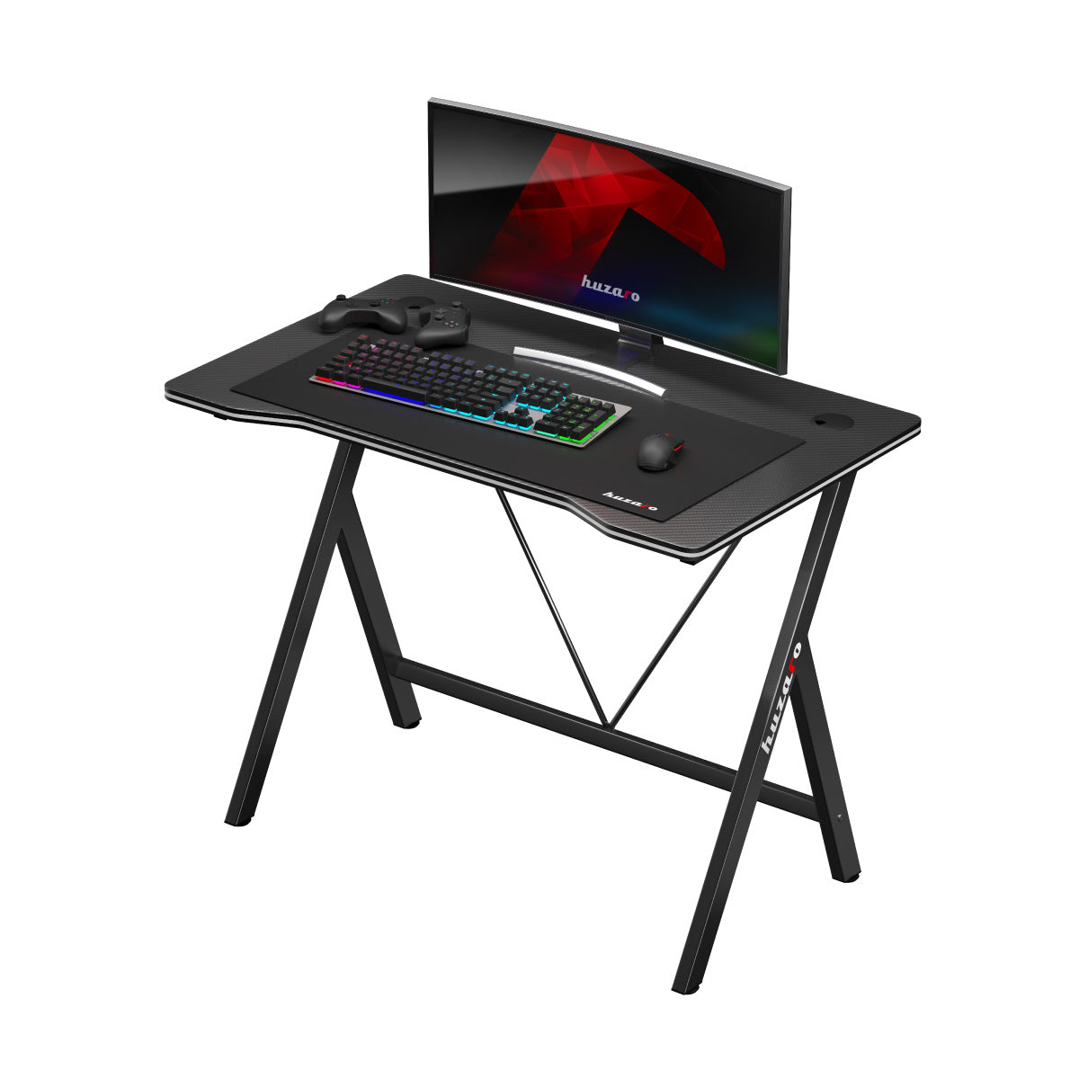 Gaming-Schreibtisch Huzaro Hero 1.4 Black 100 cm