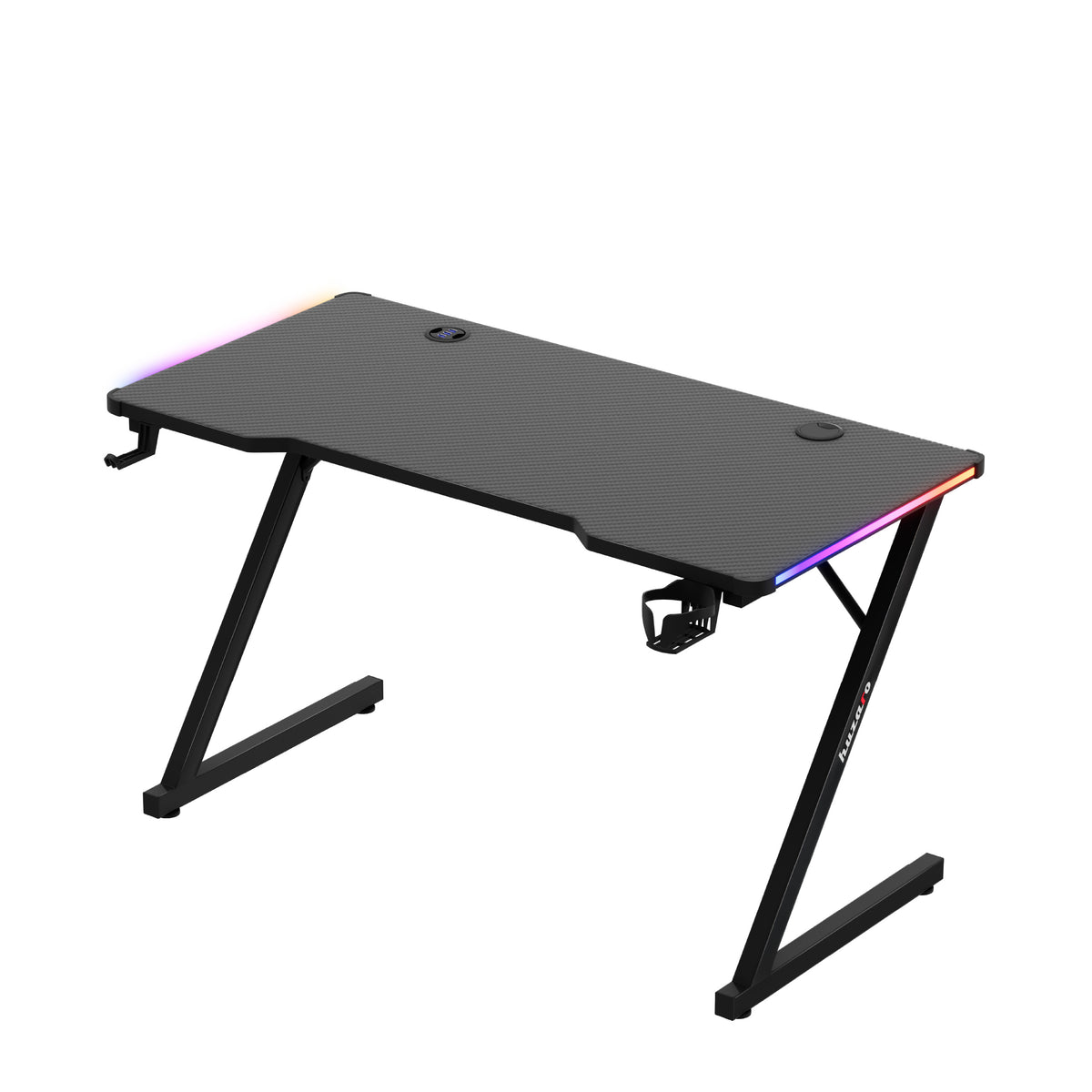 Gaming-Schreibtisch Huzaro Hero 2.5 RGB LED Schwarz 120 cm