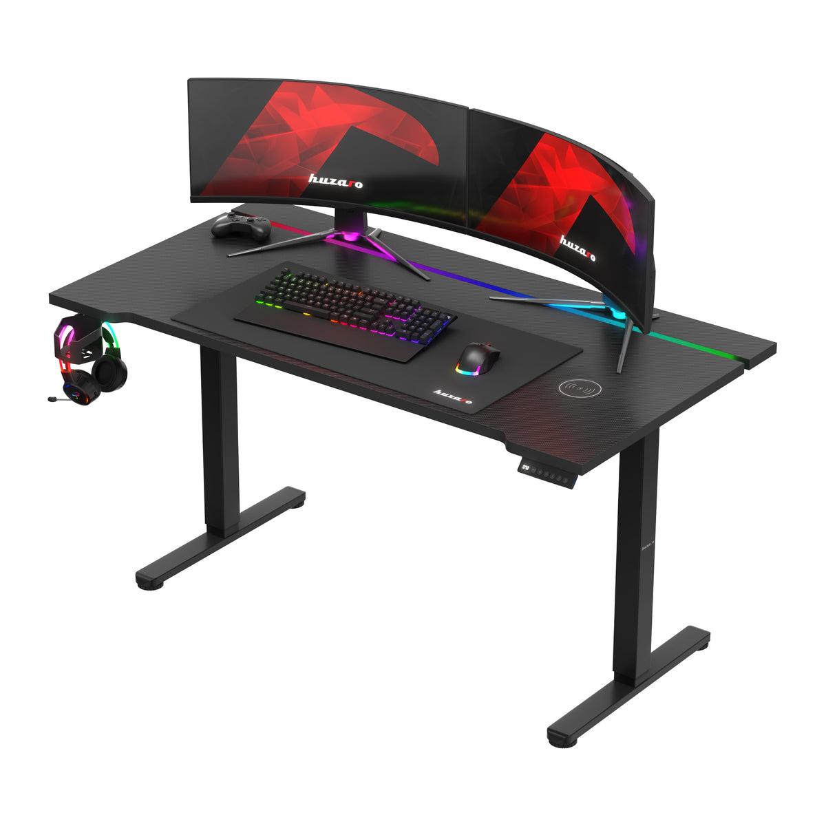 Elektrischer Schreibtisch Huzaro Hero 8.7 RGB LED 140 cm