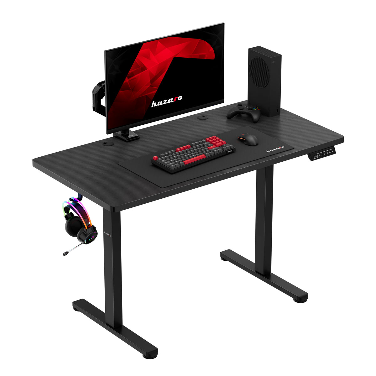Elektrischer Gaming-Schreibtisch Huzaro Hero 8.1 White