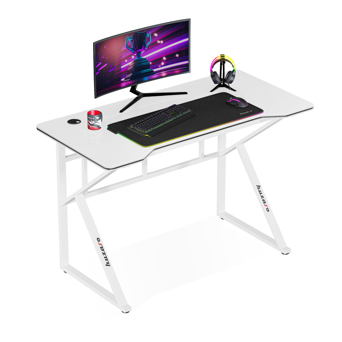Gaming-Schreibtisch Huzaro Hero 1.6 White 120 cm