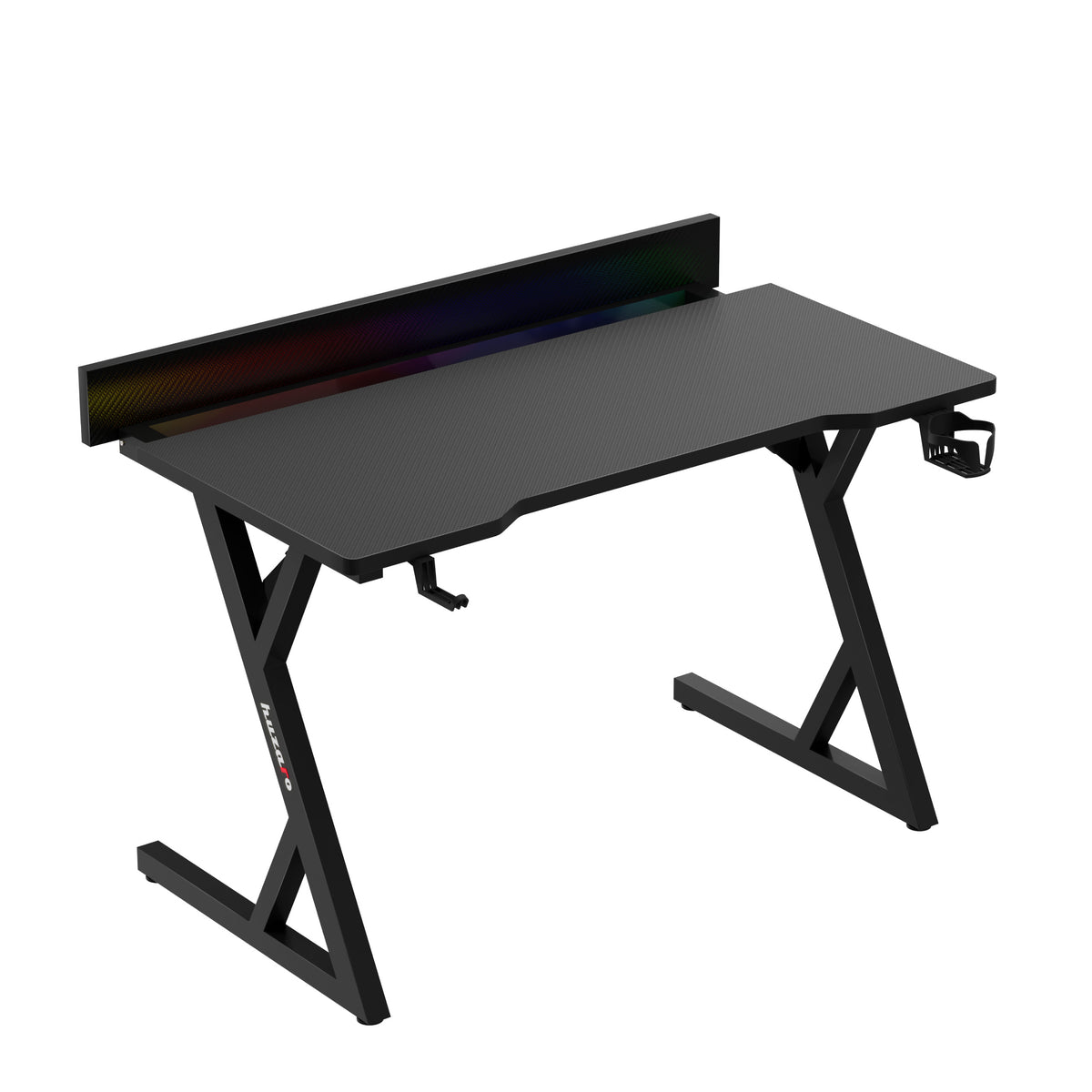 Gaming-Schreibtisch mit LED-Beleuchtung Huzaro Hero 2.4 RGB Black