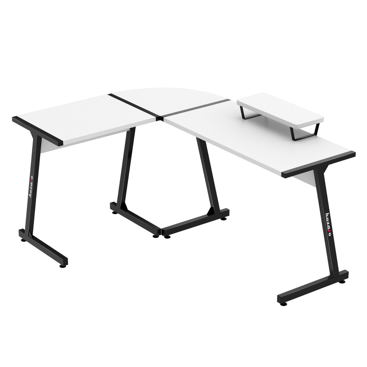 Gaming-Eckschreibtisch Huzaro Hero 6.0 White 147 cm