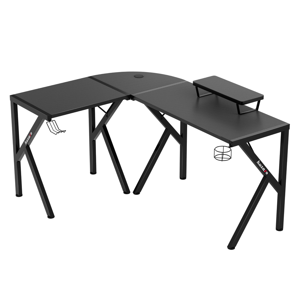 Huzaro Hero 6.3 Black Eck-Gaming-Schreibtisch 154 cm