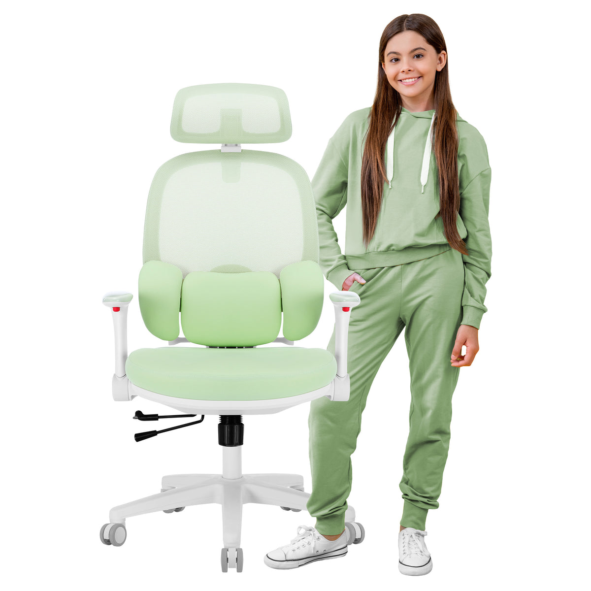 Ergonomischer Kinderstuhl Mark Adler Junior 6.3 Grün