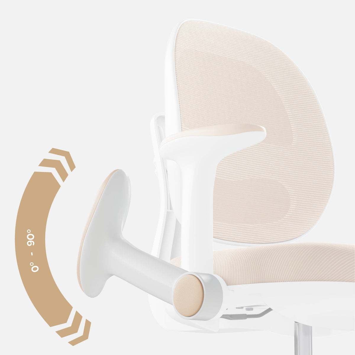 Ergonomischer Schreibtischstuhl für Kinder Mark Adler Junior 3.6 Beige