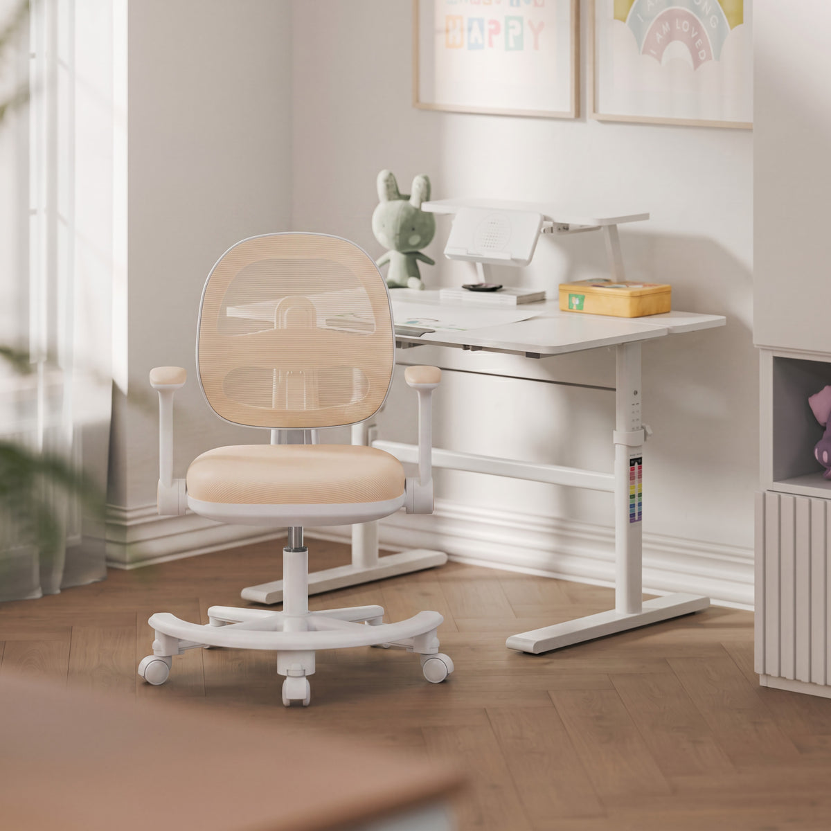Ergonomischer Schreibtischstuhl für Kinder Mark Adler Junior 3.6 Beige