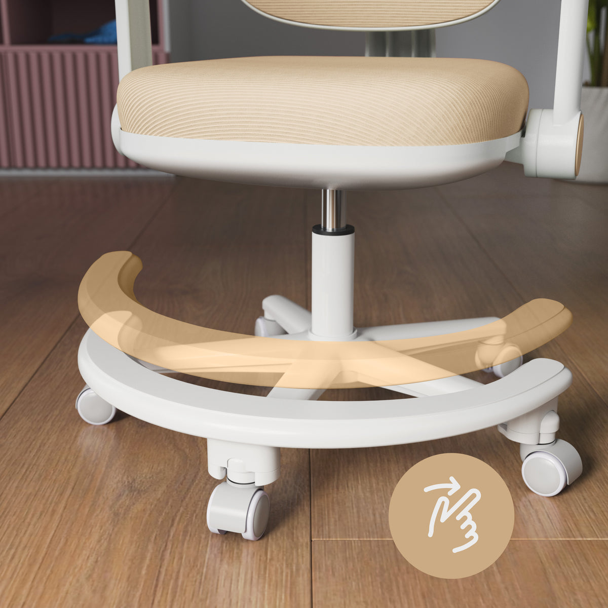 Ergonomischer Schreibtischstuhl für Kinder Mark Adler Junior 3.6 Beige