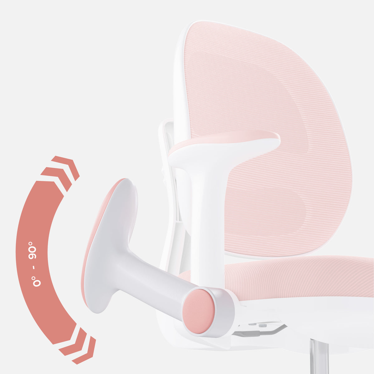Ergonomischer Schreibtischstuhl für Kinder Mark Adler Junior 3.6 Pink