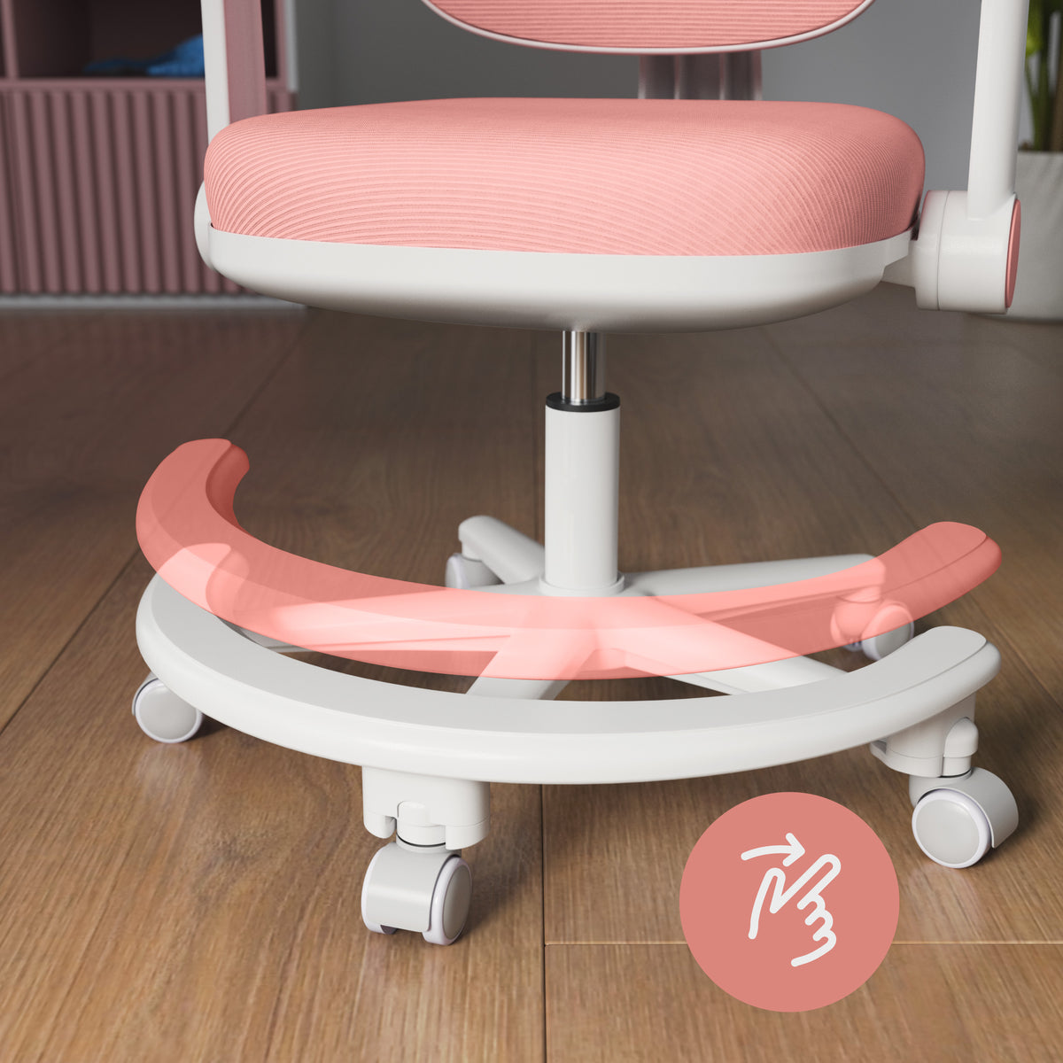 Ergonomischer Schreibtischstuhl für Kinder Mark Adler Junior 3.6 Pink