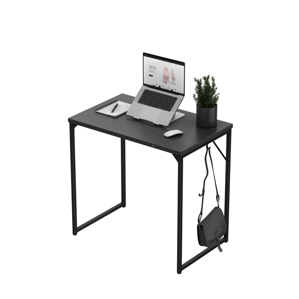 Schreibtisch Klein Mark Adler Leader 1.3 Schwarz 80 cm