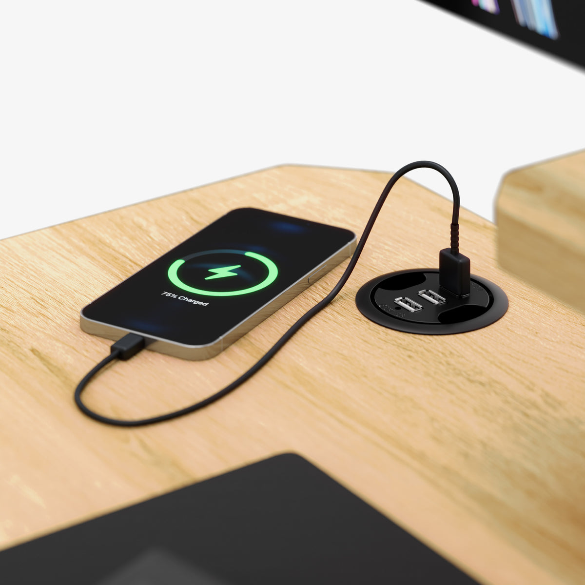 Eingebautes USB-Ladegerät