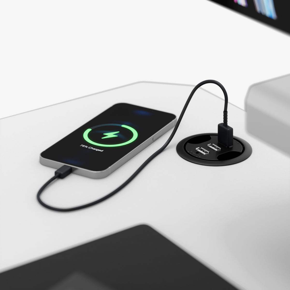 Eingebautes USB-Ladegerät