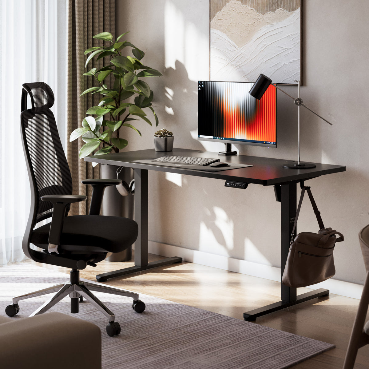 Elektrischer Schreibtisch Mark Adler Leader 7.3 Black 140 cm