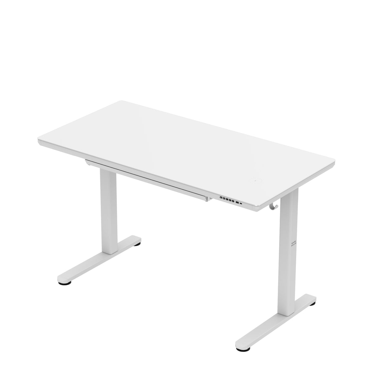 Elektrischer Schreibtisch mit Glasplatte Mark Adler Leader 8.5 White 120 cm