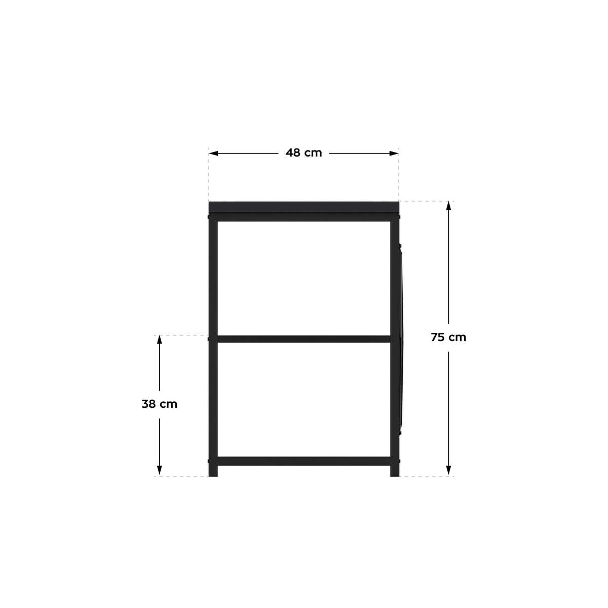 Schreibtisch mit Regalen Mark Adler Leader 2.0 Black 120 cm