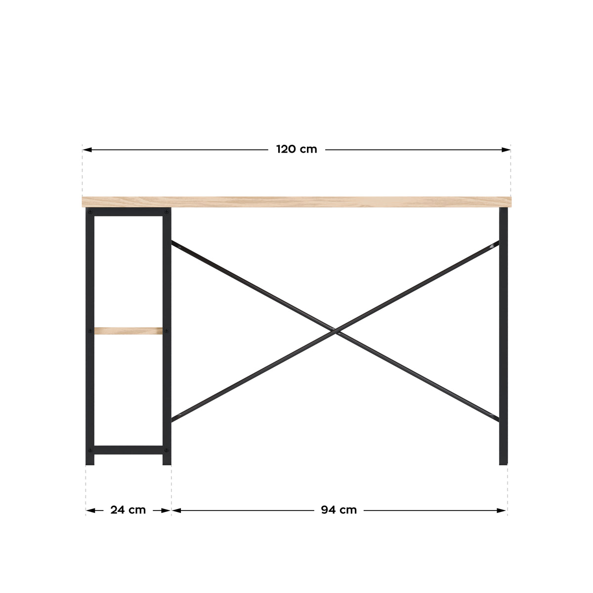 Schreibtisch mit Regalen Mark Adler Leader 2.0 Craft 120 cm