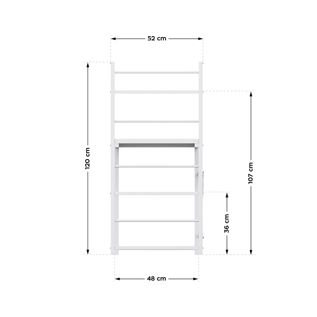 Schreibtisch mit Regalen Mark Adler Leader 4.0 White 120 cm