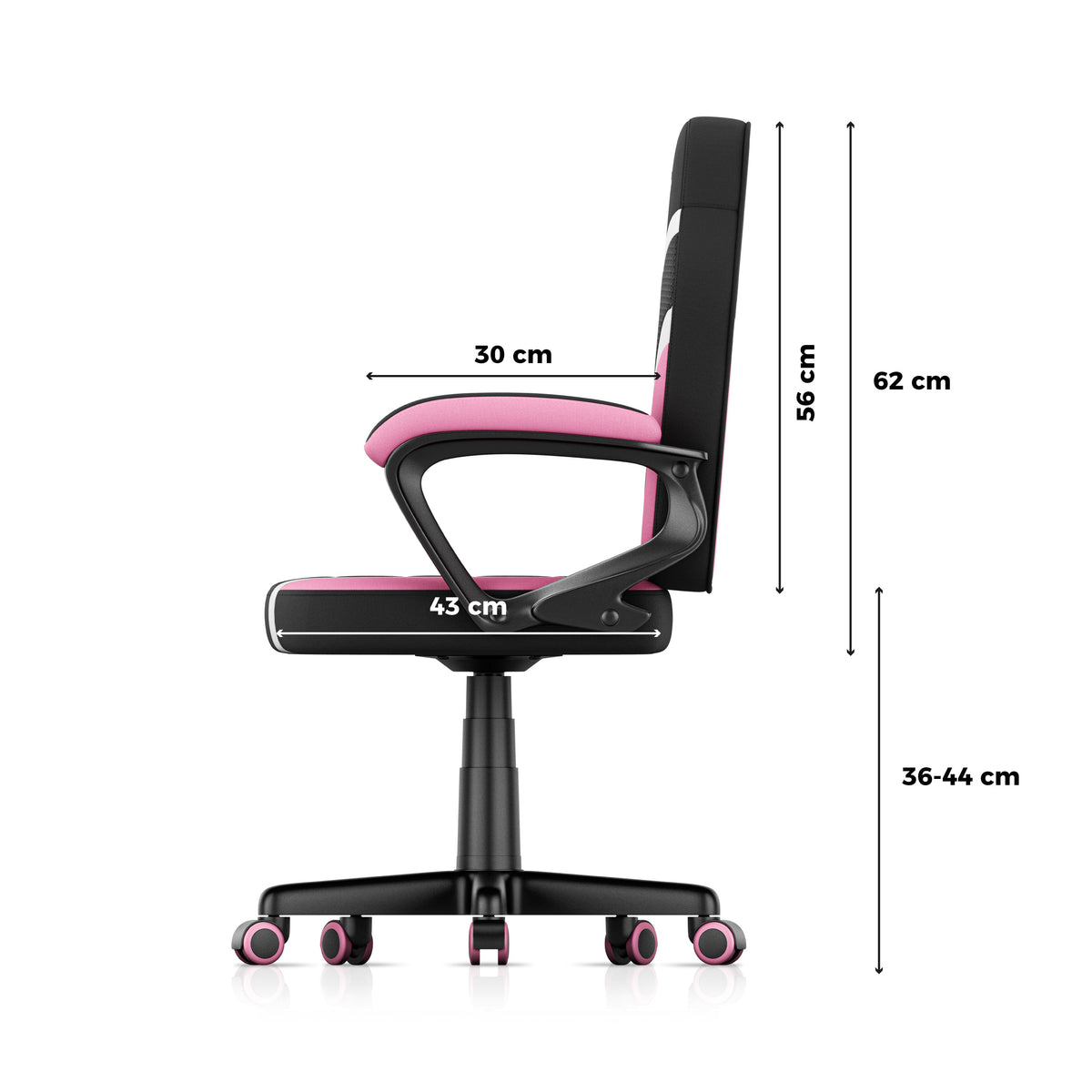 Gaming-Stuhl für Kinder HUZARO RANGER 1.0 Pink Mesh