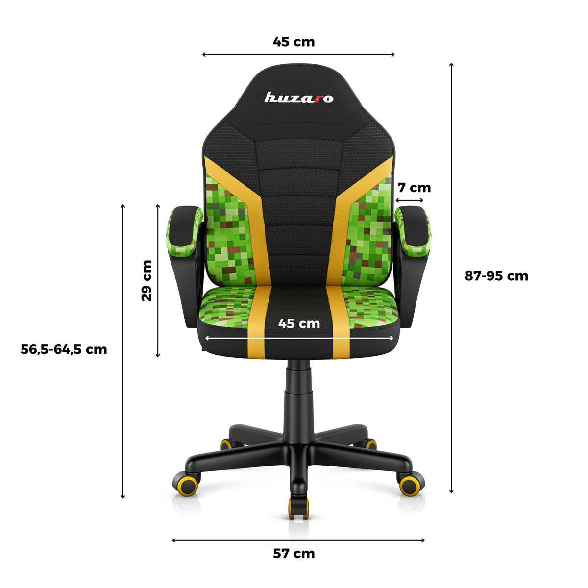 Gaming-Sessel für Kinder HUZARO RANGER 1.0 Pixel Mesh