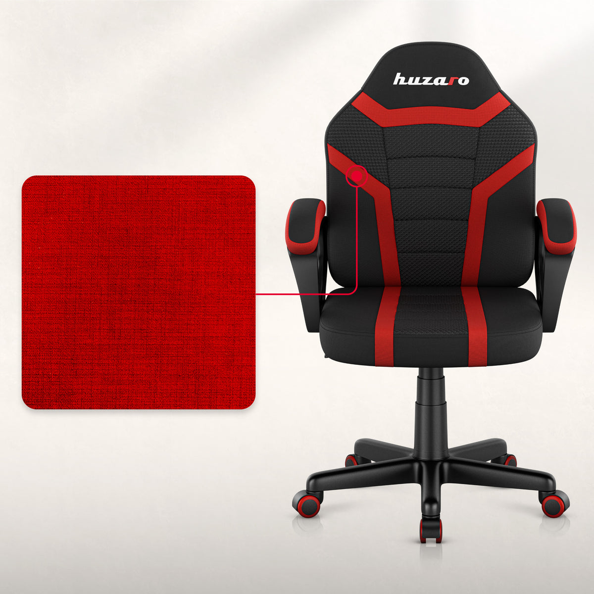 Gaming-Sessel für Kinder HUZARO RANGER 1.0 Red Mesh
