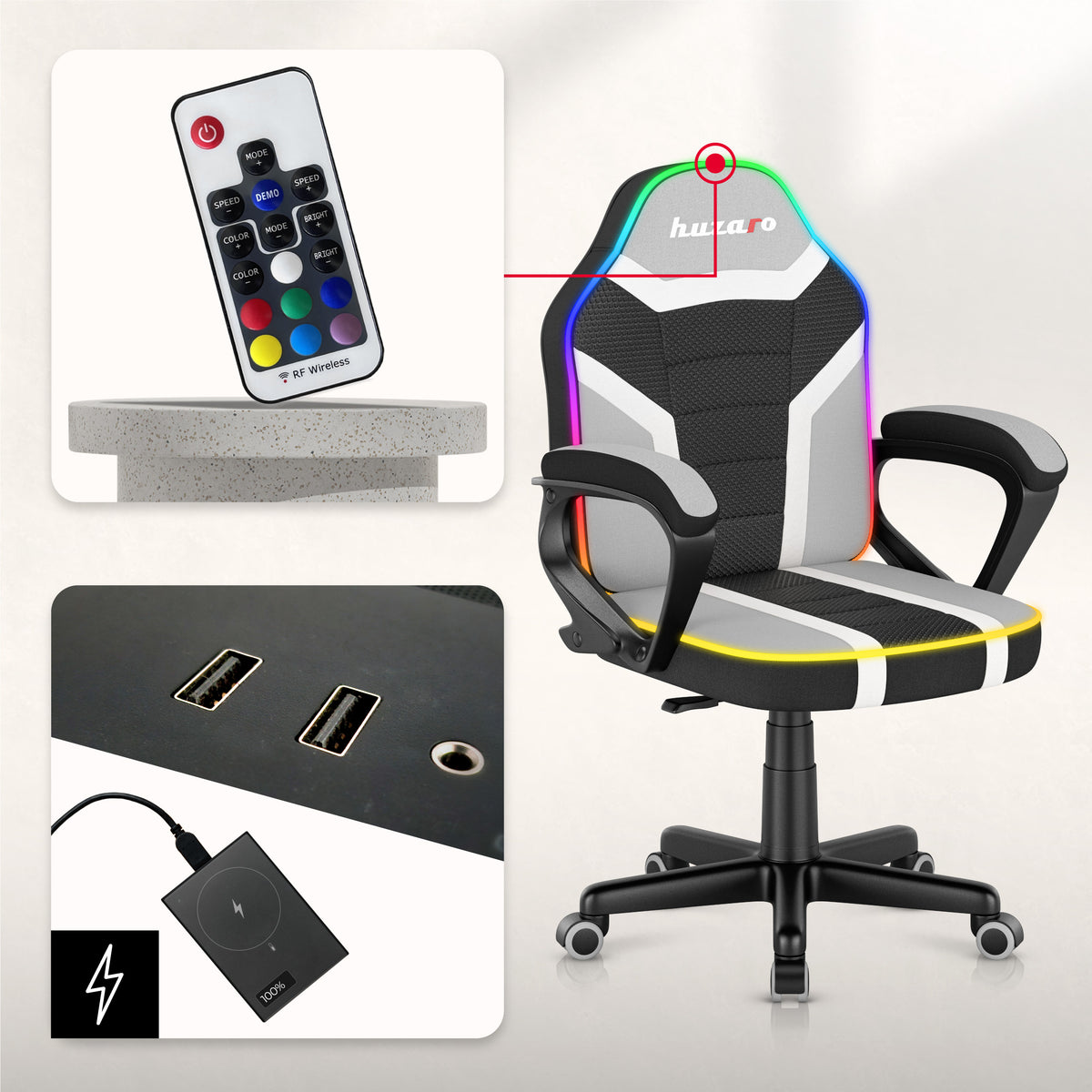 Gaming-Sessel für Kinder Huzaro Ranger 1.0 RGB
