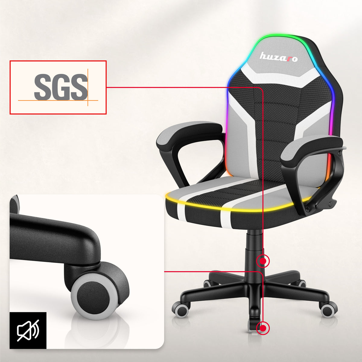 Gaming-Sessel für Kinder Huzaro Ranger 1.0 RGB