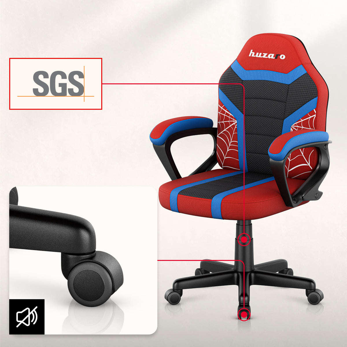 Gaming-Sessel für Kinder Huzaro Ranger 1.0 Spider Mesh