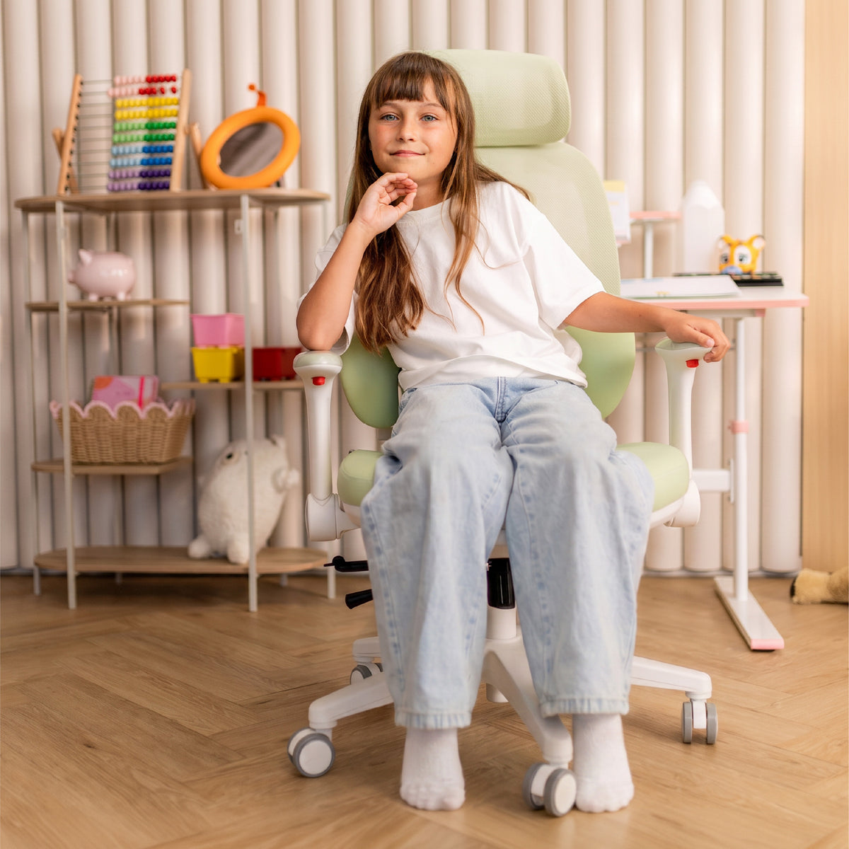 Ergonomischer Kinderstuhl Mark Adler Junior 6.3 Grün