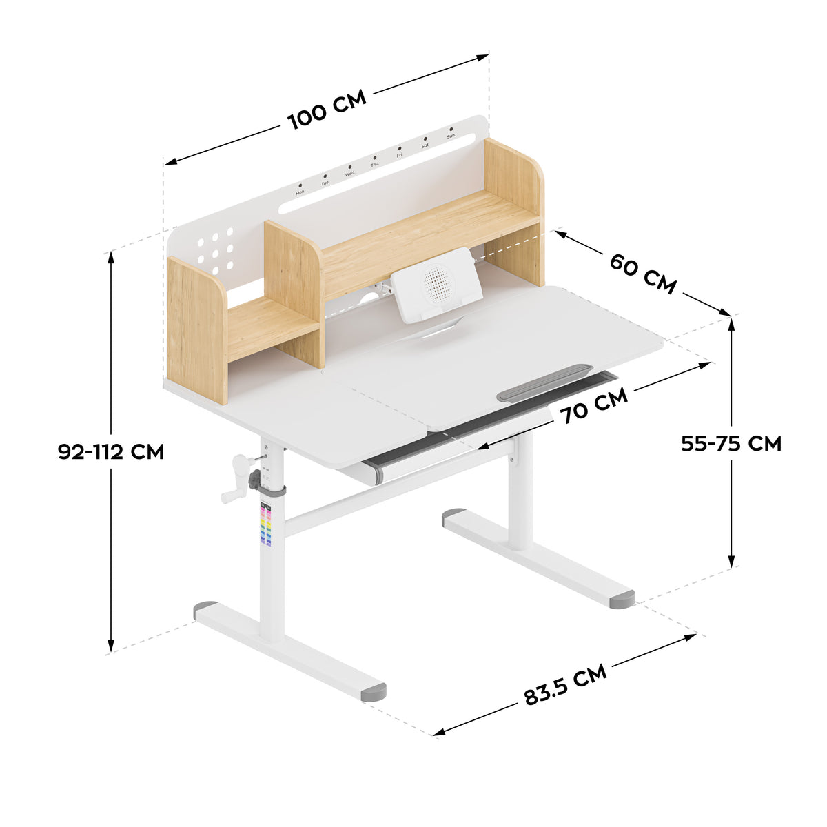 Kinderschreibtisch Mark Adler Study 5.7 Wood 100 cm